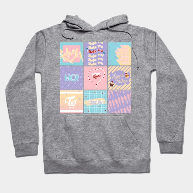 Twice "What is Love?" Pattern Hoodie by lovelyday